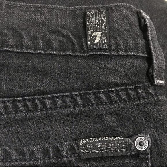 7 For all Mankind Black Jeans Size 28 - Picture 5 of 6